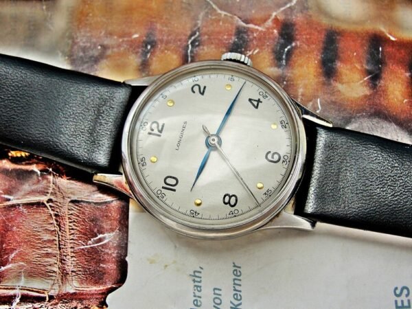 A very nice steel case Longines watch from 1947
