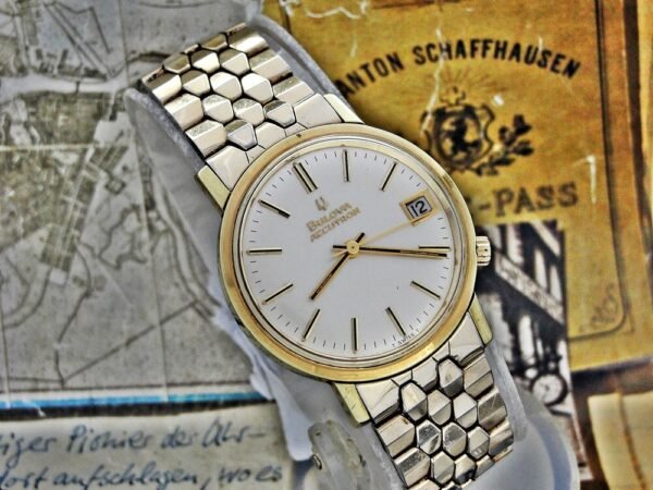Beautiful Bulova Accutron tuning fork watch from the 1970s. - Image 11