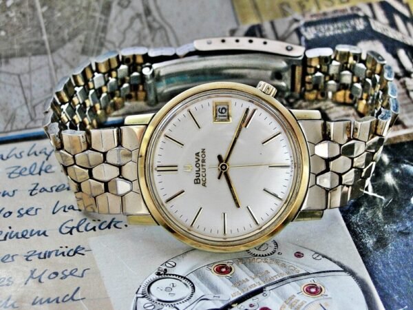 Beautiful Bulova Accutron tuning fork watch from the 1970s. - Image 7