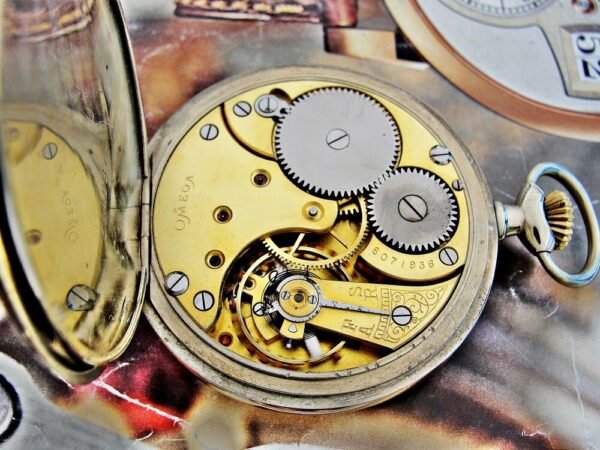 Beautiful porcelain dial Omega pocket watch from 1923. - Image 14