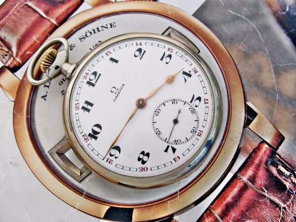 Beautiful porcelain dial Omega pocket watch from 1923. - Image 19