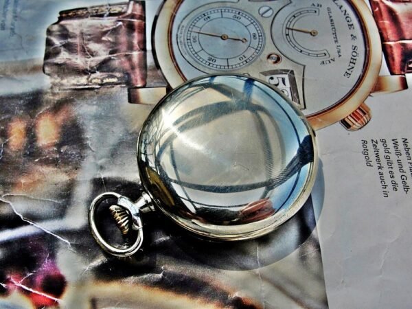 Beautiful porcelain dial Omega pocket watch from 1923. - Image 9