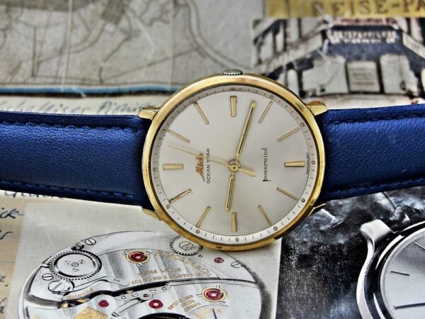 Nice Mido Ocean Star Powerwind automatic gold-plated watch from the 1960s. - Image 16