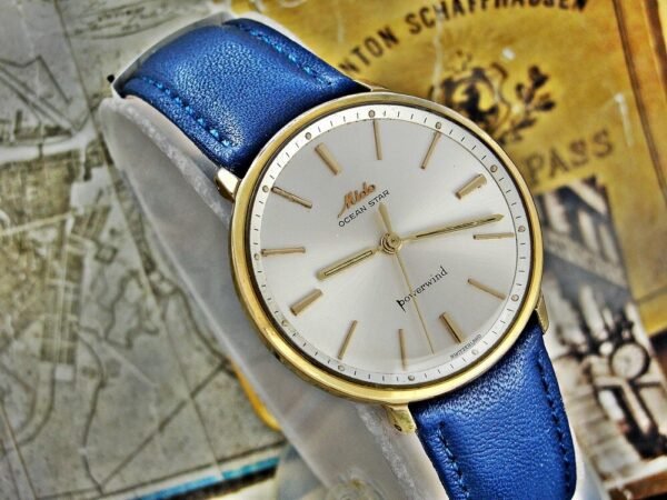 Nice Mido Ocean Star Powerwind automatic gold-plated watch from the 1960s. - Image 3
