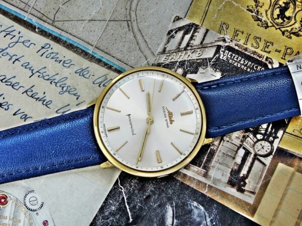 Nice Mido Ocean Star Powerwind automatic gold-plated watch from the 1960s. - Image 4