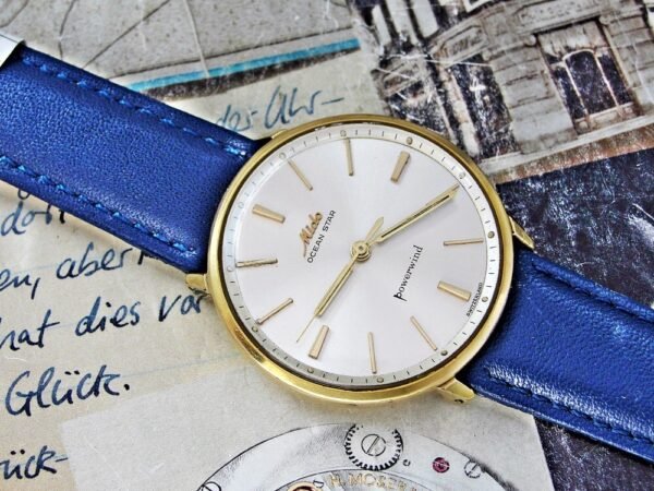 Nice Mido Ocean Star Powerwind automatic gold-plated watch from the 1960s. - Image 6