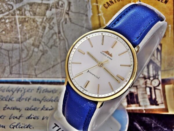 Nice Mido Ocean Star Powerwind automatic gold-plated watch from the 1960s. - Image 9
