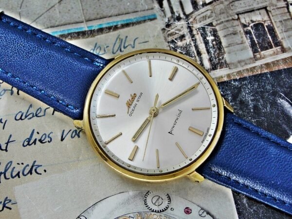 Nice Mido Ocean Star Powerwind automatic gold-plated watch from the 1960s. - Image 10