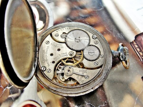 Omega pocket watch with iron case from the 1920s - Image 16