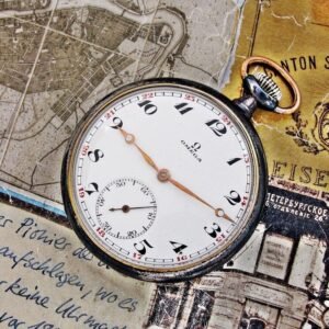 Omega pocket watch with iron case from the 1920s
