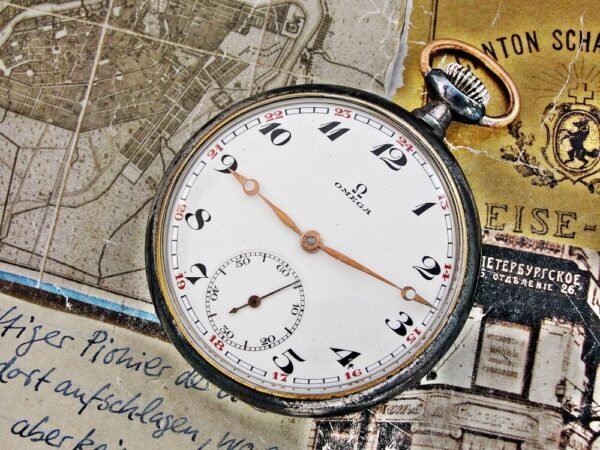 Omega pocket watch with iron case from the 1920s - Image 5