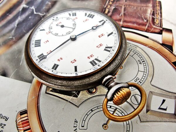 Rare Swiss porcelain dial iron case pocket watch from the 1920s. - Image 4