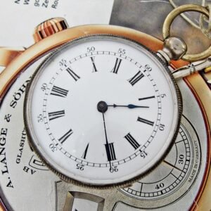 Rare porcelain dial key pocket watch from the year 1800.