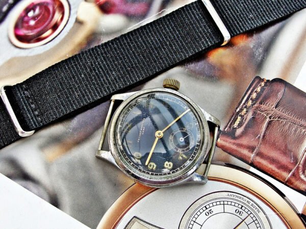 Second World War military Record Geneve DH (Wehrmacht) watch from the 1940s. - Image 4