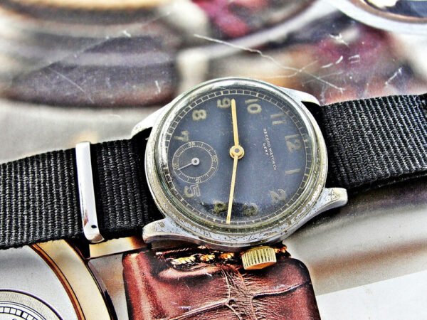 Second World War military Record Geneve DH (Wehrmacht) watch from the 1940s. - Image 5